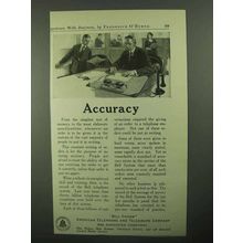 1921 Bell Telephone Ad - Accuracy