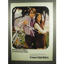 1971 Career Club Shirts Ad - Belgrave Square Striped