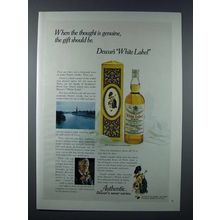 1971 Dewar's White Label Scotch Ad - Thought is Genuine