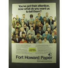 1973 Fort Howard Paper Ad - Got Their Attention