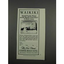 1983 Kaimana Beach Hotel Ad - Waikiki