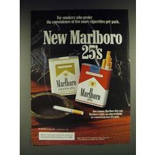 1985 Marlboro Cigarettes Ad - For smokers who prefer the convenience of five