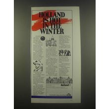 1985 KLM Airline Ad - Holland is Hot in the Winter