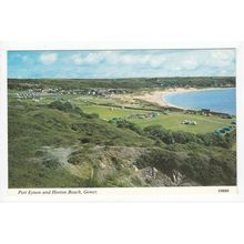 Port Eynon and Horton Beach Postcard Gower Glamorgan 1MDH