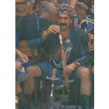 Turkish Swashbuckler Muskateer Costume Dagger Turkey Postcard