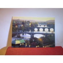3 BRIDGES, PRAGUE, CZECK REPUBLIC used poscard 2002 pm =