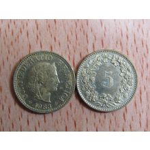 Switzerland 1983 5 Rappen Coin