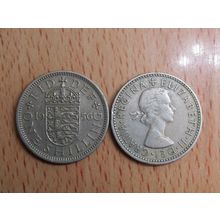 GB 1956 Elizabeth II English 1/- Shilling Coin