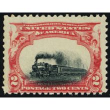 295 Var Mint 2¢ - Extreme Low Train Vignette Color Shift Error ** Stuart Katz