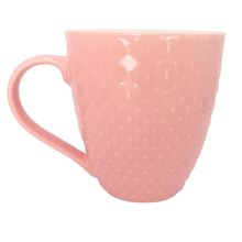 Pastel Pink Mug Ceramic with a Dimple Detail 11 CM Microwave & Dishwasher Safe
