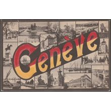 Genève - Multivue, c.1910 - Phototypie Co CPA