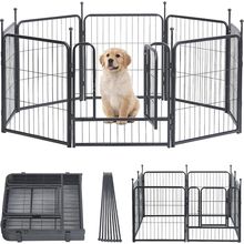 Dog Playpen, Dog Fences for the Yard, Portable Outdoor Dog Playpen for Large/Med