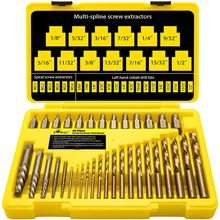 Topec 35-Piece Screw Extractor and Left Hand Drill Bits Set, Easy Out Screw Extr