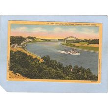 MA Cape Cod View Along Cape Cod Canal Showing A Sagamore Bridge ma_box2~616
