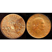 Italy 200L 1994 Used Coin Carabinier