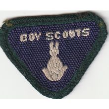 Scout Badges UK Pre 67 - Wolf Cub Proficiency - Observer - Black Back Used(PF55)