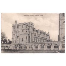 DOWNSIDE ABBEY South view .used postcard vintage c. 1910? =