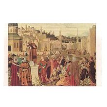 SERMON OF ST. STEPHEN, by Vittore Carpaccio unused French vintage postcard #