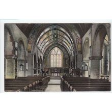 St Peter's Church Interior Isle of Thanet Postcard Kent Peacock Series