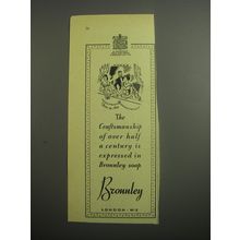 1948 Bronnley Soap Ad - over half a century