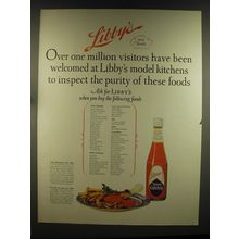 1926 Libby's Tomato Catchup Ad - Libby's over one million visitors have been