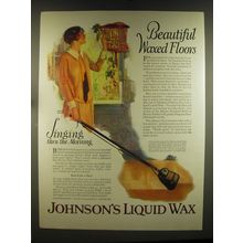 1926 Johnson's Liquid Wax Ad - Beautiful waxed floors