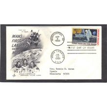 FDC Art Craft C76 10c Moon Landing (Cachet-Typed/A) CV40833