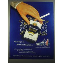 1967 Rothmans King Size Cigarettes Ad - The swing is to Rothmans King Size