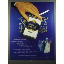 1967 Rothmans King Size Cigarettes Ad - Wherever you find particular people