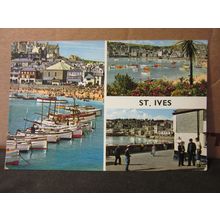 multiview, ST. IVES .CORNWALL .used postcard by John Hinde 1972 pm =