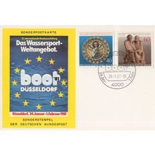 Boot Dusseldorf German Exhibition 1981 FDC Postcard