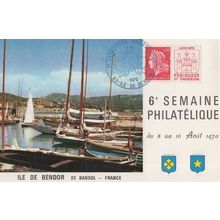 Ile De Bendor 1970 6th Semaine Philatelique FDC Postcard