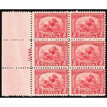 549, Mint NH 2¢ Left Side Plate Block of Six Stamps CV $135 - Stuart Katz