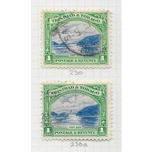 TRINIDAD & TOBAGO 1935 FIRST BOCA BOTH PERFS SG230 SG230a USED