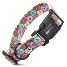 Dog Pet Donuts Quick Release Printed Collar 1" x 15"- 23"
