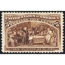 234, Mint VF NH 5¢ - Nice Centering & Fresh! - Stuart Katz