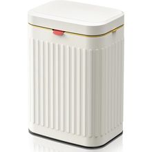 Kitchen Compost Bin Hanging Trash Can with Lid, 2.1 Gallon Stainless Steel Trash