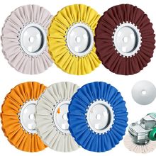 Amylove 7 Pcs 8" Airway Buffing Wheel Kit in Diameter 5/8" in Arbor Hole, Metal