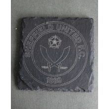 Sheffield Utd. slate coaster
