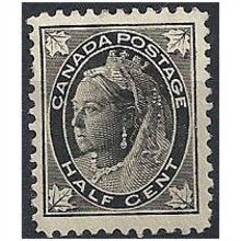 Canada 1897 SG142 1/2c Black Mounted Mint . .