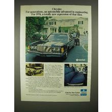 1974 Chrysler New Yorker Car Ad - Advanced Engineering