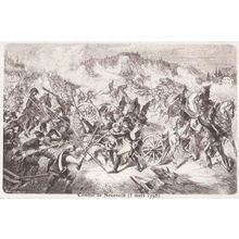 Bataille De Neueneck 1798 Antique Swiss Switzerland Battle Military Postcard