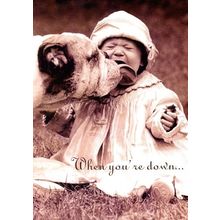 Lick Those Tears - Tree Free Greeting Card - 14473