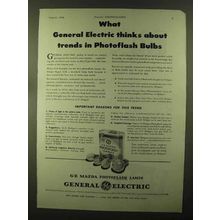 1944 General Electric Mazda Photoflash Lamps Ad - Trends