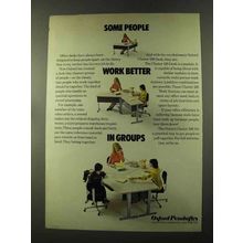 1973 Oxford Cluster 120 Desk Ad - Better in Groups