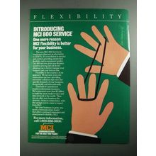 1987 MCI 800 Service Ad - Flexibility