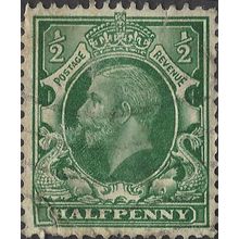 GB, King George V definitive, green 1935, ½d, #2