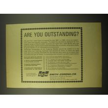 1966 SCM Smith-Corona Ad - Are you outstanding?
