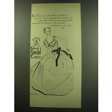 1949 Henri Bendel Young Timers Dress Ad - Young Timers go southern belle