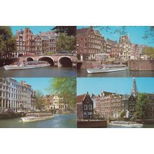 Amsterdam Jetty Holland Harbour Boat Trips 8x Postcard s